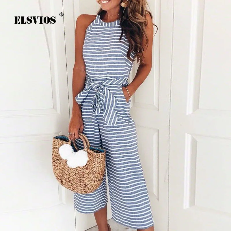 wide leg casual jumpsuit