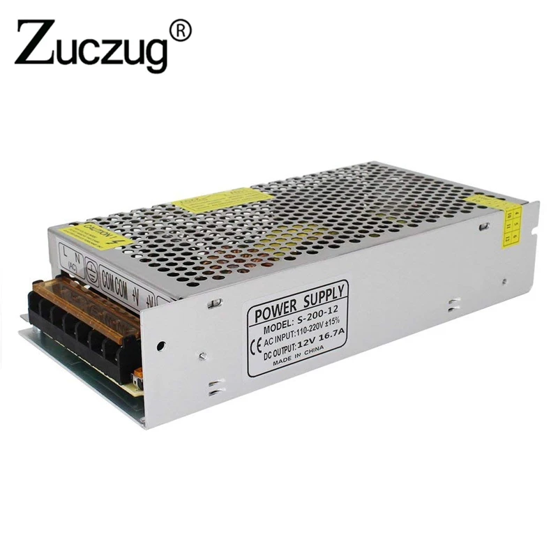 

Power Supply 12V 16.7A 200W led driver for LED Strip Transformer Adapter Switching Power Supply 12 v lighting transformers