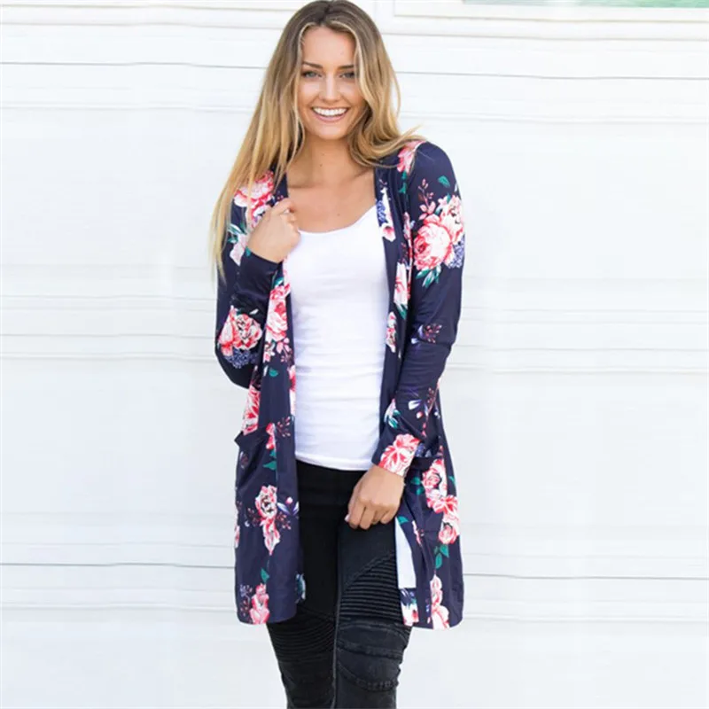 Floral-Printed-Cardigan-Loose-