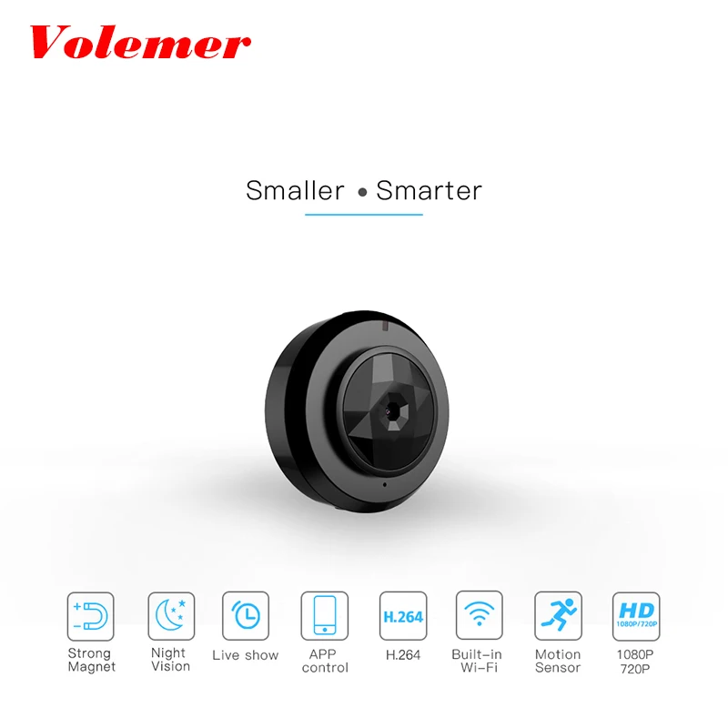 Volemer Camsoy C6 мини камера wifi со смартфоном приложение видео запись IP микро