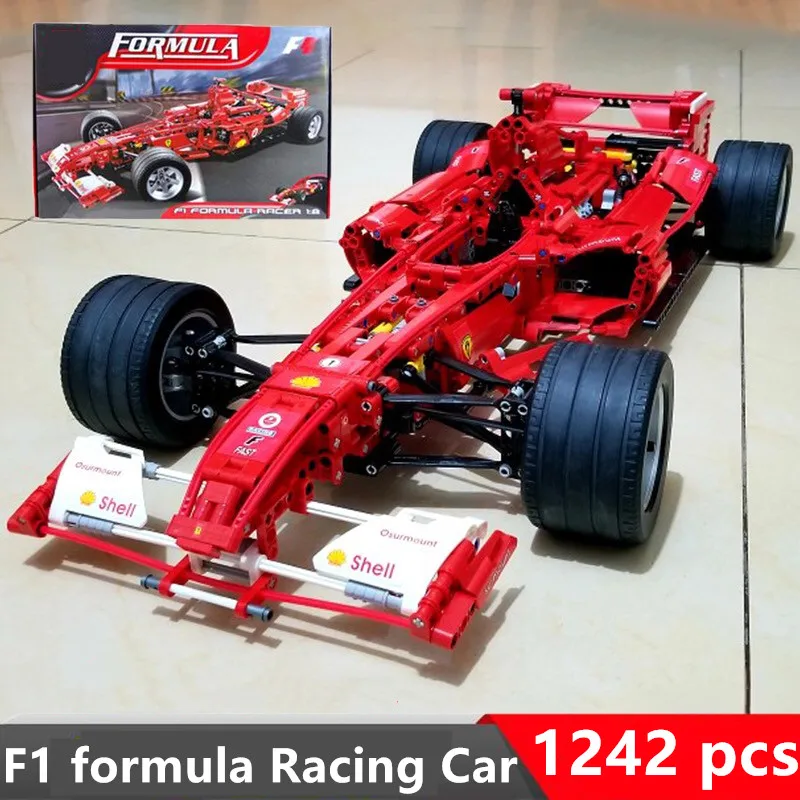 

1242pcs Legoing Technic Formula Racing Car 1:8 Model Building Blocks Sets Educational DIY Bricks boy gifts toys for children
