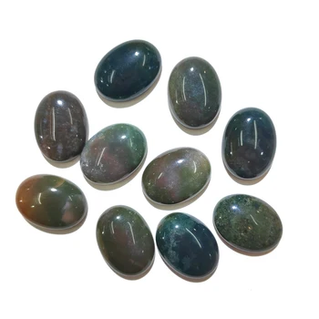 

India Agate Natural Stones Cabochon 18x25mm 15x20mm 13x18mm 10x14mm Egg Shape No Hole for Making Jewelry DIY