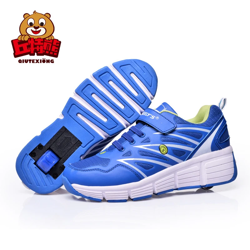 

Boy Shoes Girls Sneakers with Wheels Spring 2018 Kids Shoes Single Wheel Children Sneakers Girls and Boys Quality Outdoor Shoes
