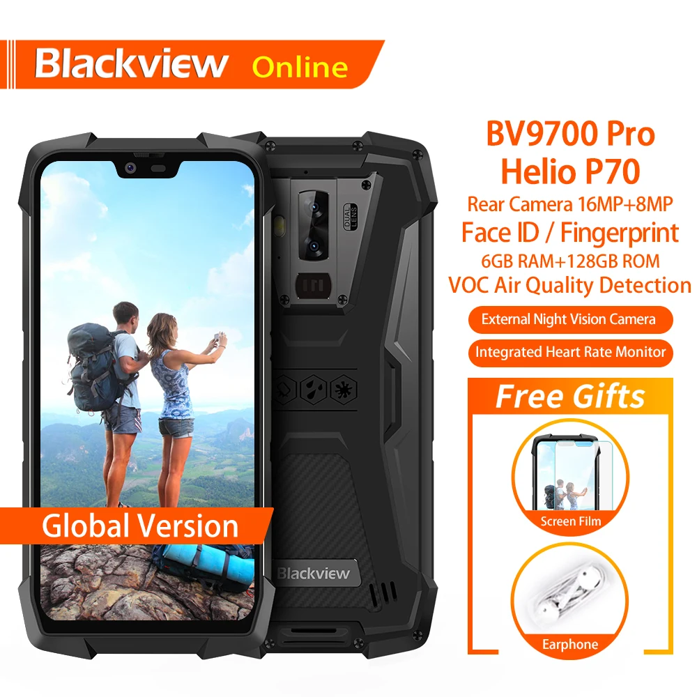Blackview BV9700 Pro Водонепроницаемый Открытый Смартфон Helio P70 6GB + 128GB Android 9 0 камера