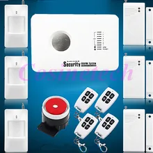 Новая беспроводная/Проводная GSM Голосовая домашняя охранная система Android IOS сигнализация автоматический набор номера SMS вызов пульт дистанционного управления