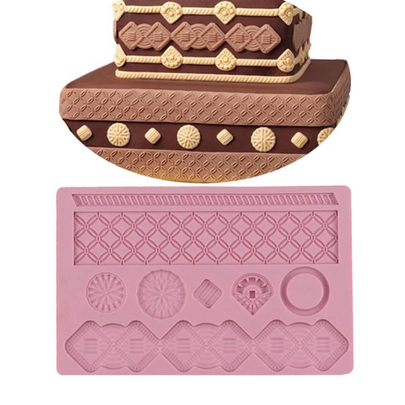 Coziha Stampo In Silicone Per Pizzo 3D | Stampo Per Torte E Cioccolato, Retro Palazzo Lace Per Pasta Di Zucchero, Attrezzo Per Decorazione Dolci - 5