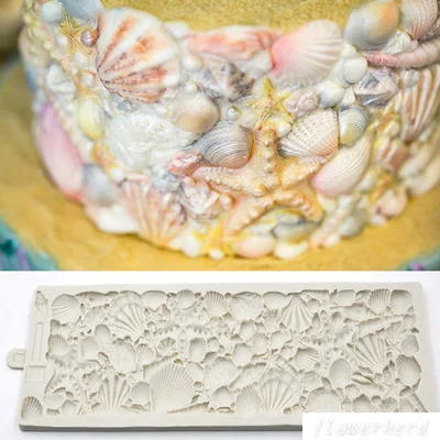 

Sugar Shells Mould DIY Wedding Birthday Cake Mold Fondant Molds Silicone Molds for 3D Crafts Cake Decorating Tools