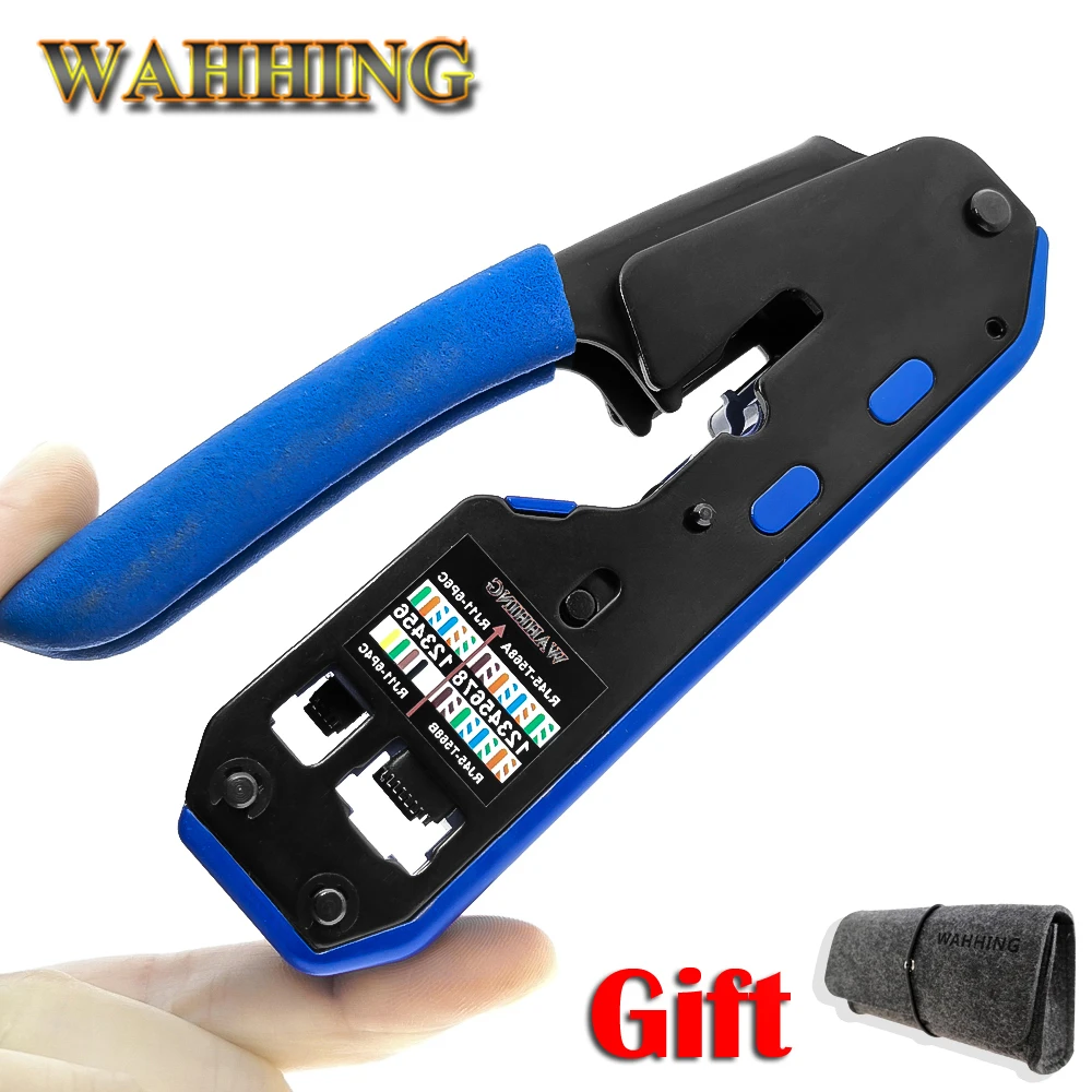 RJ45 Tool Network Crimper Crimping Tools Stripper Cuting Ethernet Cable Fit RJ45 Cat6 Cat5e Cat5 STP Plugs RJ45 Connector Cables networking tools