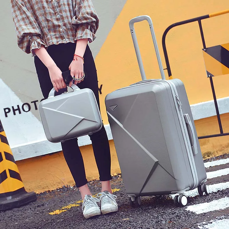 Letrend, женские чемоданы, колесная тележка, багаж на колёсиках, набор, Спиннер, Винтаж, пароль, дорожная сумка для студентов, 20 дюймов, для переноски багажа