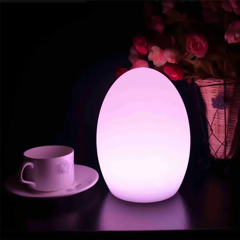 Egg Night Light RGBW 16 Colors Rechargeable IR Remote Ideal for Bedroom