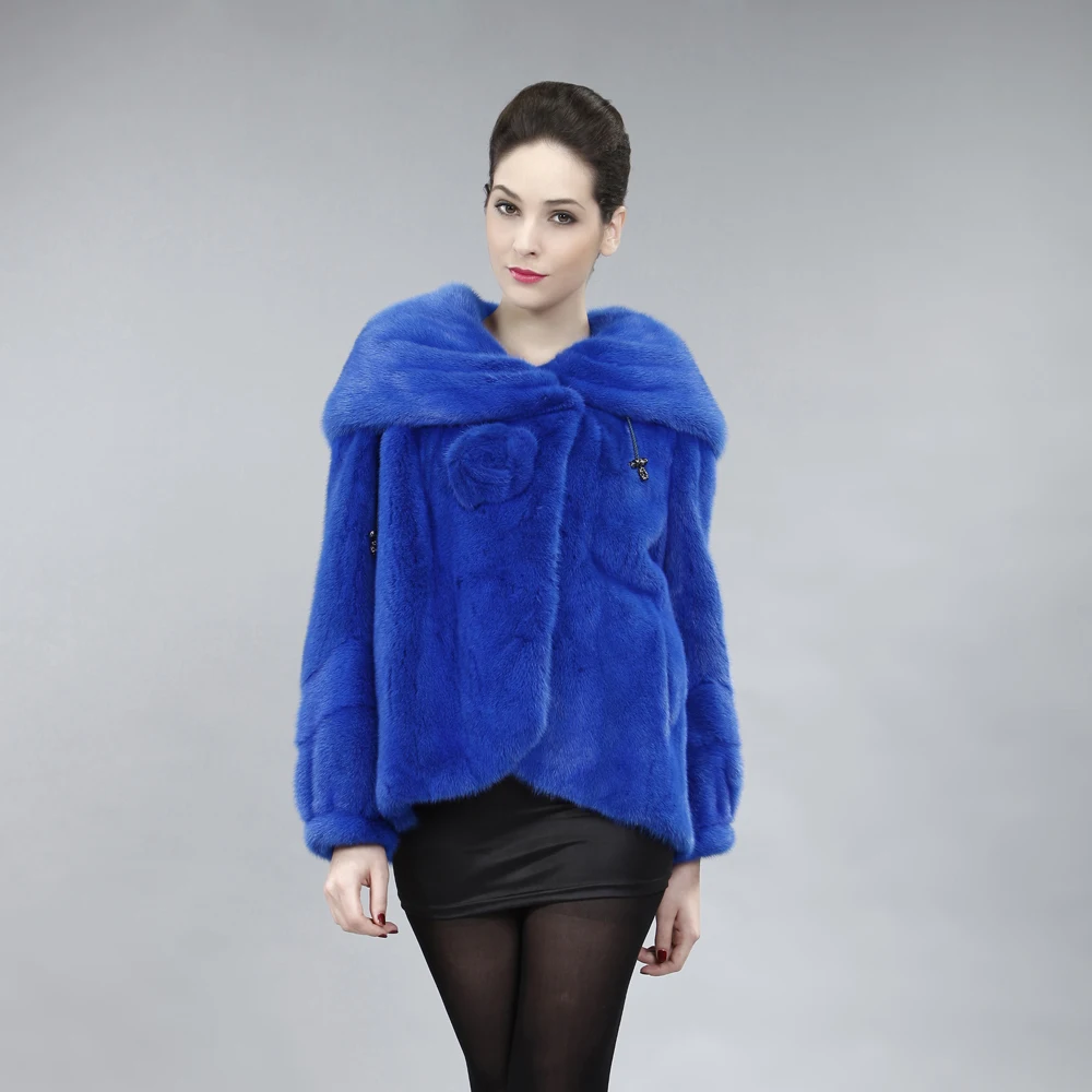 Plus size bust 102cm Fashion New Ladies' Mink coat,Noble Ladies' marten