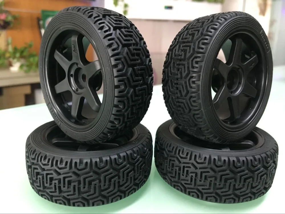 1/10 на дороге 5 спиц колеса багги ралли Набор шин для TT01D/E TT02 Kyosho 4 шт