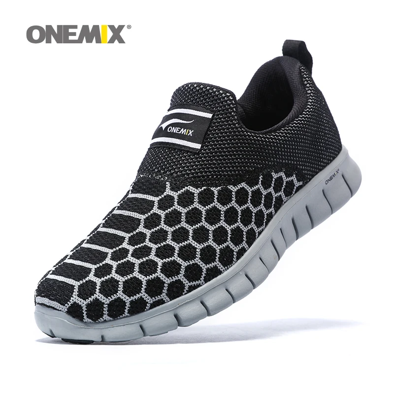 Onemix Мужская Спортивная обувь для мужчин дышащая уличная прогулочная обувь мужские спортивные кроссовки легкая обувь для бега трусцой