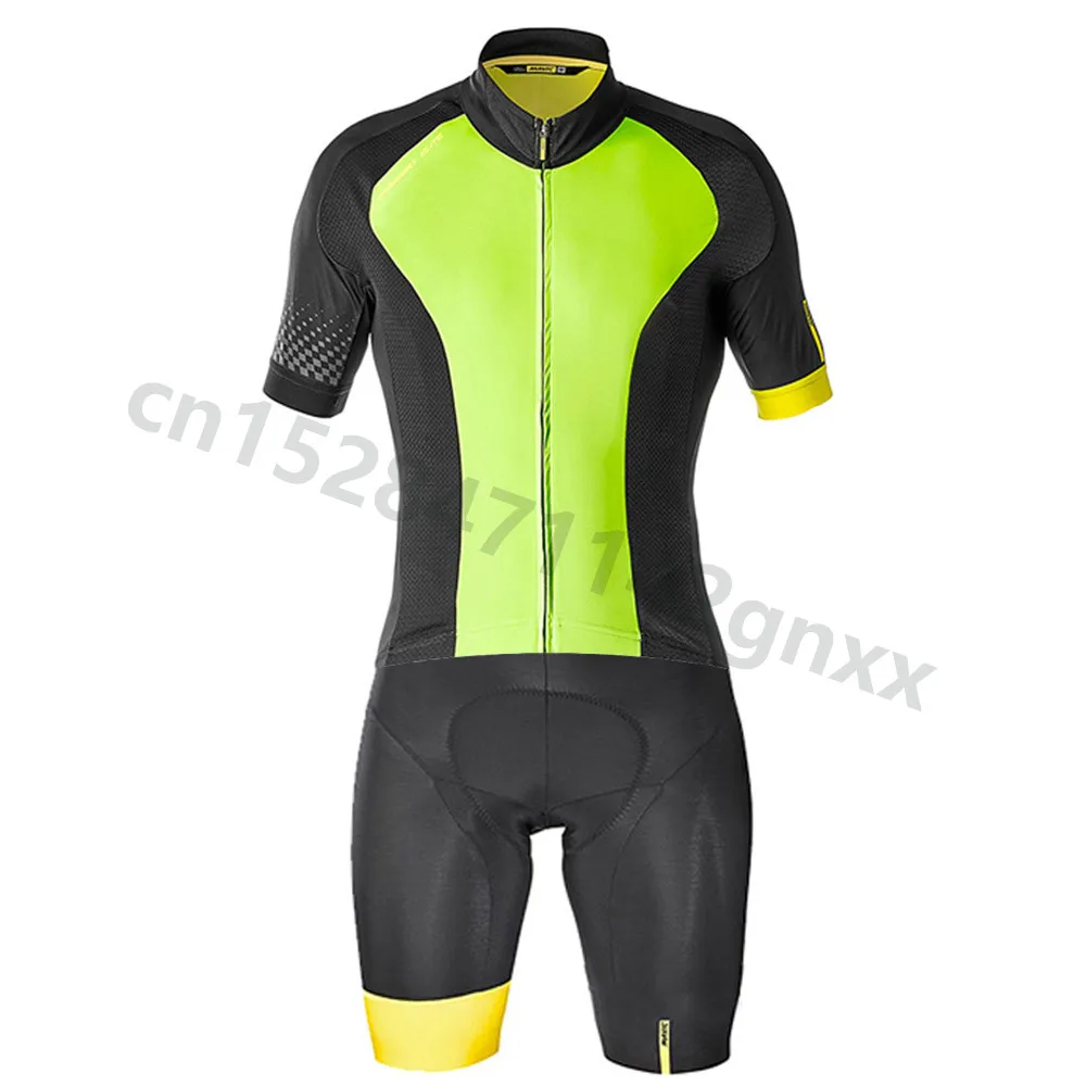 MAVIC Triathlon, велосипедная футболка, профессиональная команда, быстросохнущая, короткий рукав, облегающий костюм, набор, для улицы, велосипедный костюм, Ropa Ciclismo, bicicleta - Цвет: 4
