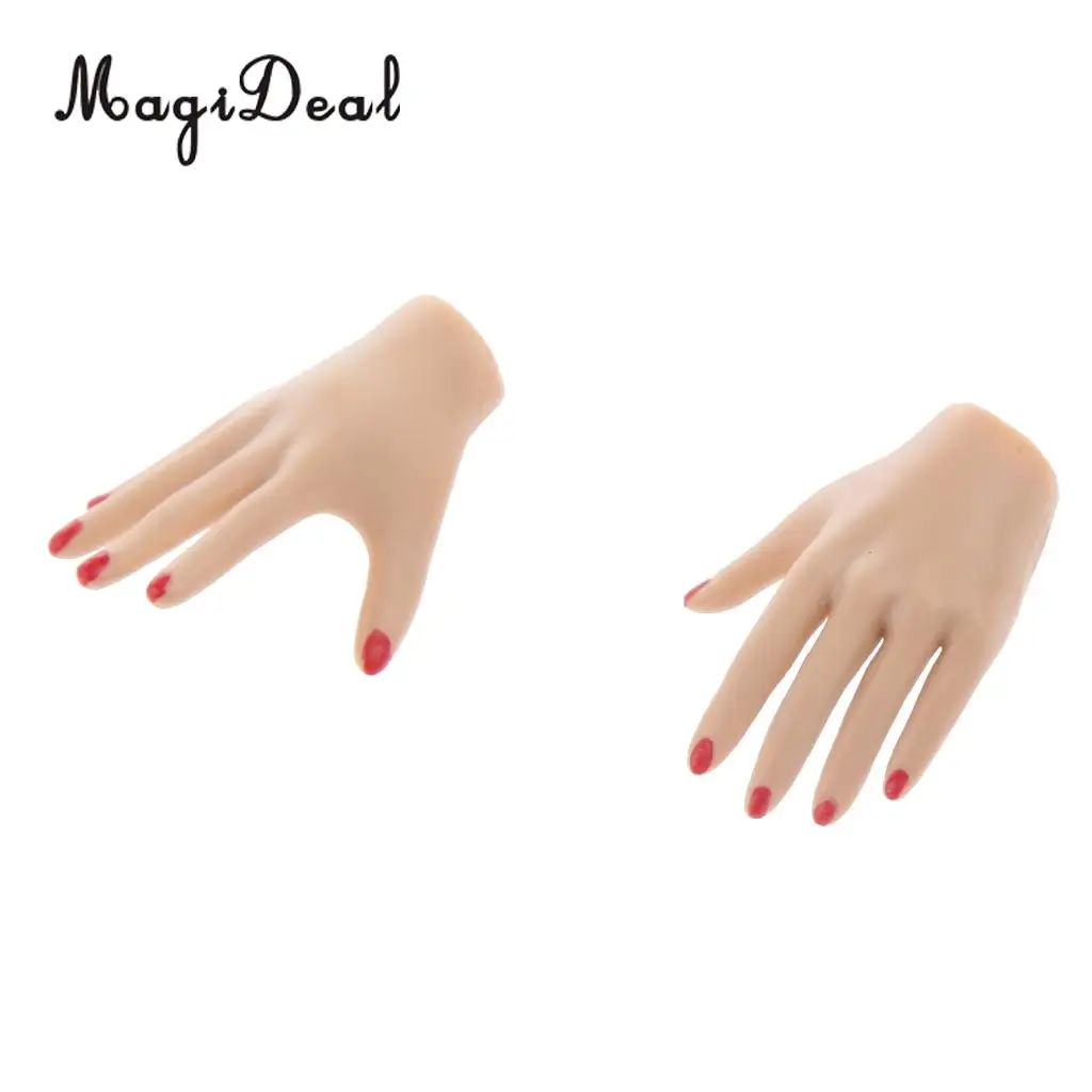 10Pcs PVC 1:6 Scale Womens Hand Models for 12 Inch Female Action Figure Body Dolls Children DIY Making Accs Toys