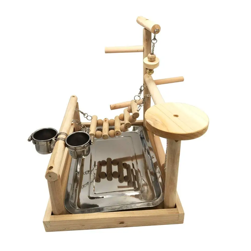 Playstand для попугаев игровая площадка птиц деревянный Перч стойка тренажерного