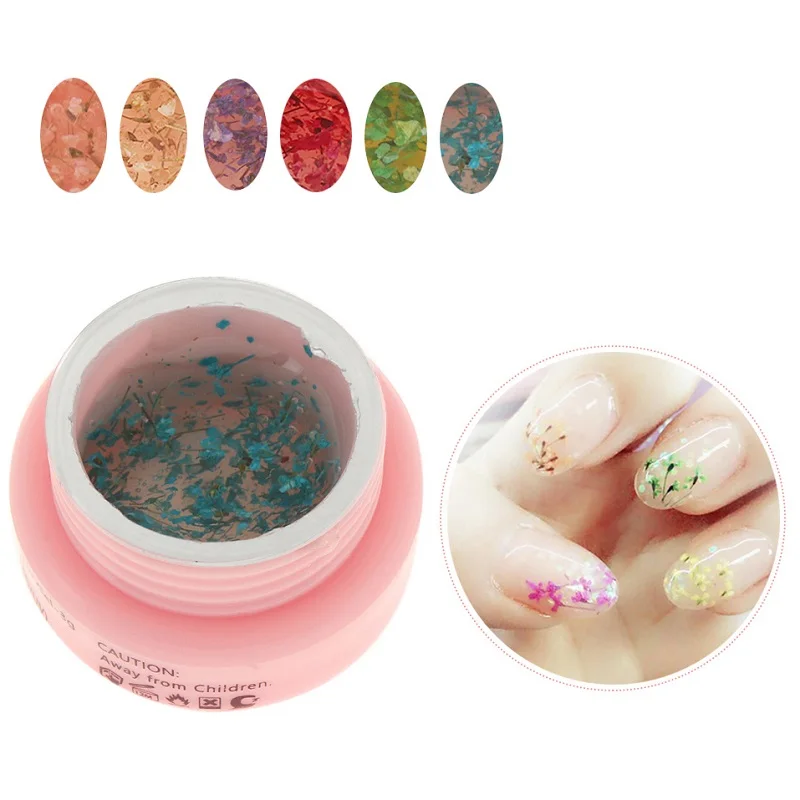 Buy 1PC 3D DIY Floral Nail Art Gel Polish Natural