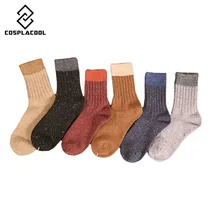 [Cospacool] однотонные шерстяные теплые длинные носки женские носки креативные принцессы Meias смешные носки Харадзюку подарки