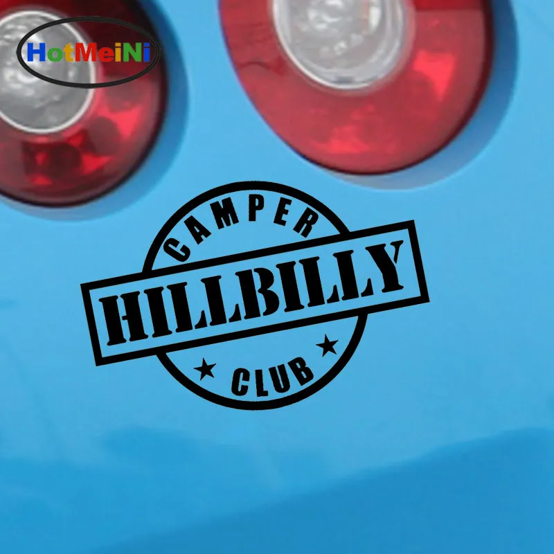 

14cm*9.5cm 10 Colors English Alphabet Creative Hillbilly Camper Club Car Sticker Waterproof Reflective Vinyl Sticker