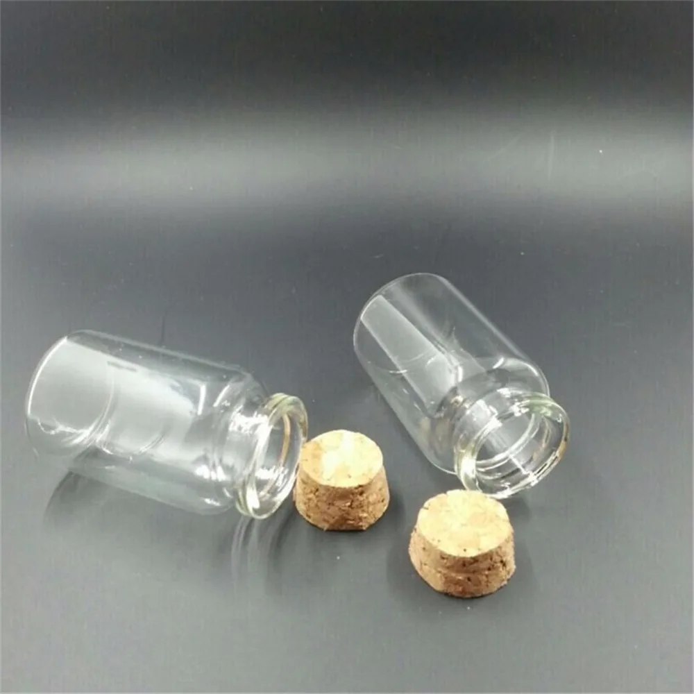30ml Wish Bottles Tiny Small Empty Clear Cork Glass Bottles Vials For Wedding Holiday Decoration Christmas Gifts 50pcs/lot