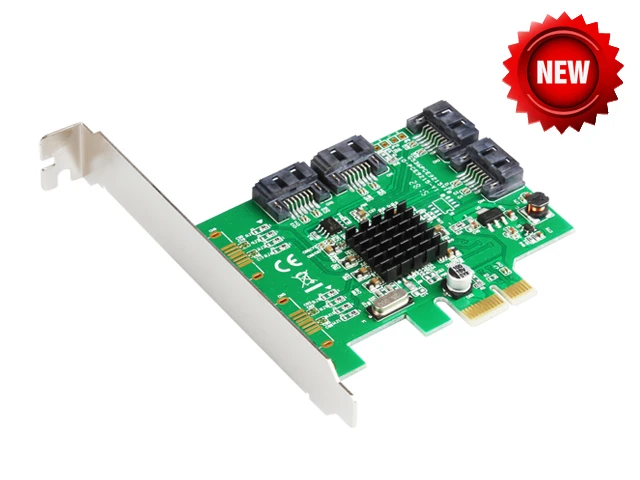 Marvell 88SE9215 4 порта SATA 6G PCI Express контроллер карты PCI-e для SATA III 3,0 конвертер PCI низкопрофильный кронштейн SATA3.0