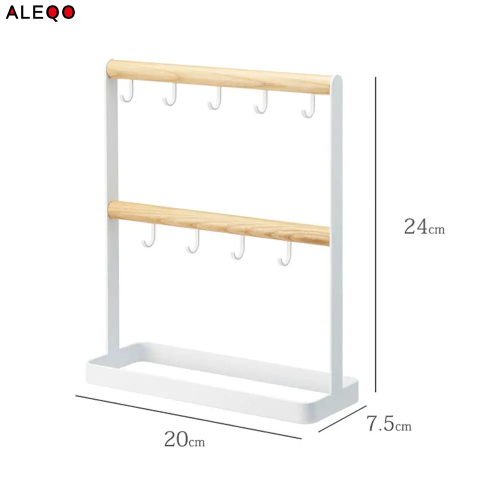 Модная шикарная, в северном стиле, из дерева и металла мелких предметов стеллаж для хранения современный минималистский Элегантность белый Jewery ключницы хранения стеллажи для выставки товаров для дома