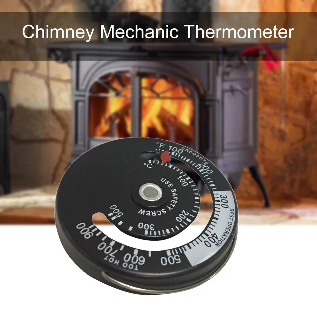 Дровяная печь высокотемпературный камин контроллер дымохода механический термометр безопасная Температура дымохода