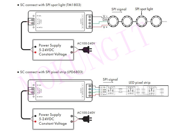 Комплект DMX контроллер SPI SC+ R9 RF SPI светодиодный пиксельный контроллер DC5V 12 V 24 V вход поддерживает WS2811/WS2812B/WS2801/LPD6803/P9813 IC