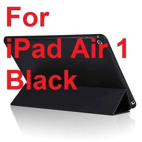 For iPad Air 1 Black QUWIND, непрозрачный мягкий материал, для сна, пробуждение, держатель, защитный чехол, чехол для iPad Air 1 2, iPad,, 9,7 дюймов - Цвет: For iPad Air 1 Black
