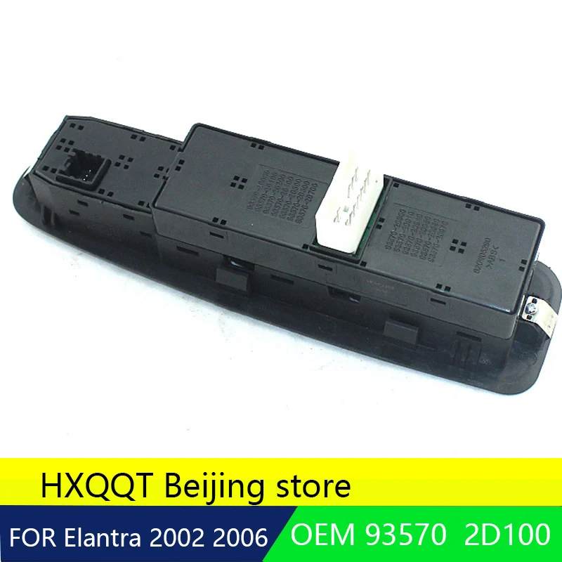Подлинный для hyundai Elantra 2002-2006 Передний левый переключатель с водительской стороны переключатель окна питания OEM 93570 2D100AX 2003 2004 2005NEW 1 шт