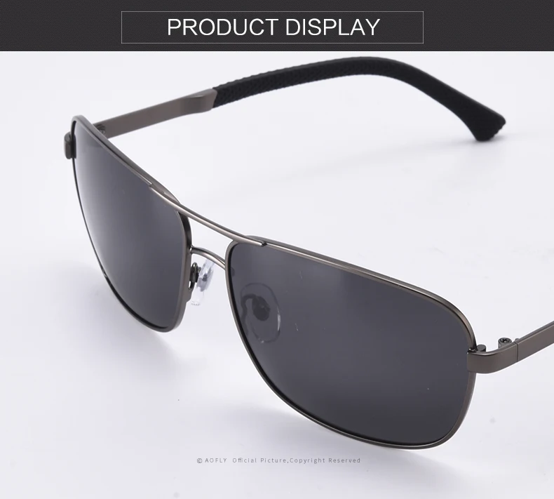 AOFLY, фирменный дизайн, поляризационные солнцезащитные очки, мужские, для вождения, металлические, Ретро стиль, солнцезащитные очки для мужчин, UV400, Gafas Oculos De Sol AF8190