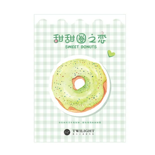 XF04 1X Sweet Donuts Bread Memo Pad Sticky Notes Message Paper Writing ...