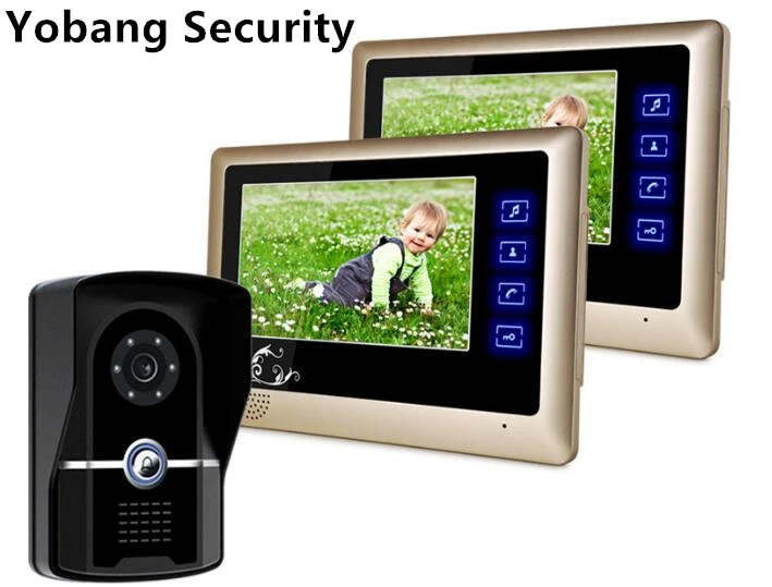 

Yobang Security freeship 7"Video Intercom Home Door Phone System Doorbell IR Night Vision Camera Apartment Villa Video Intercom