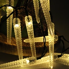 6m 30LED Decoration Icicle LED String lights Christmas New year Holiday Party Wedding Lamp lighting Bedroom Lumiere