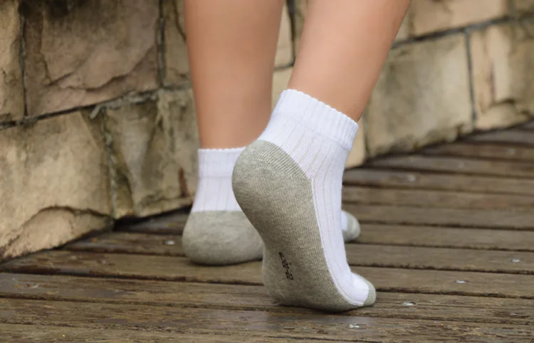 Детские носки летние хлопковые носки для маленьких мальчиков белые спортивные носки для детей, короткие детские повседневные школьные пары, От 2 до 12 лет, бренд