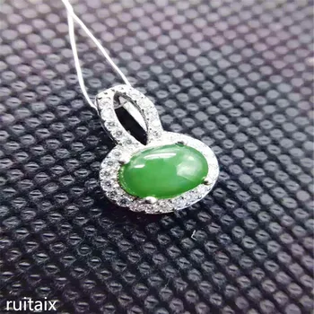 

KJJEAXCMY boutique jewels S925 Pure silver inlay natural jasper female style pendant + necklace, collarbone chain, water drop o