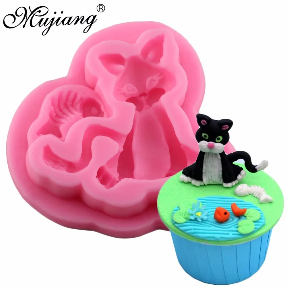 Mujiang 3D Милые фотообои для полимерной глины конфеты шоколадные формы детский день