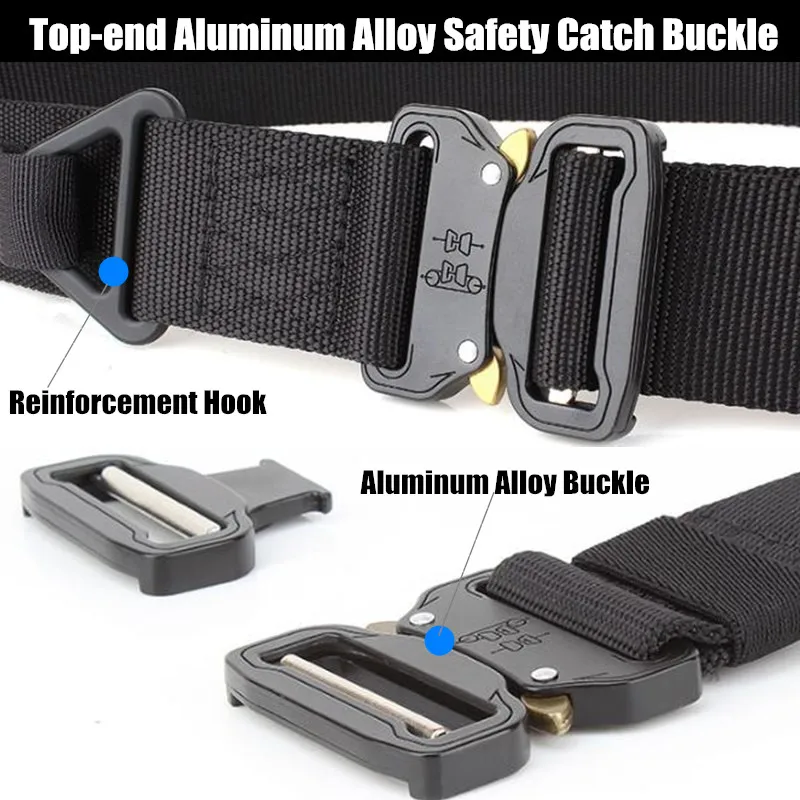 Quick Release 45mm Men CS Tactical Belts Nylon Military Belt+Buckle Adjustable Heavy Duty Training