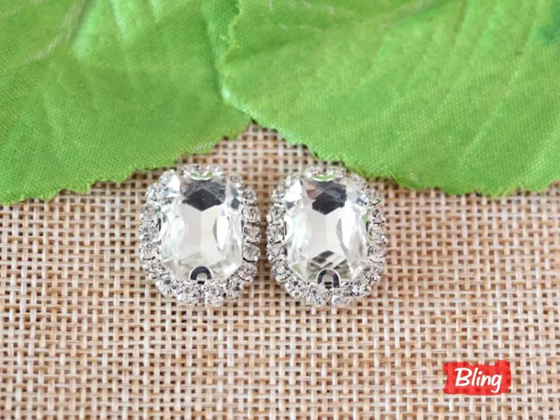 QUARKZMAN 720 Pièces De Strass Rectangulaires à Coudre, 19x7mm, Dos Plat, Perles Rectangulaires En Plastique à Coudre Avec 2 Trous Pour Vêtements, Artisanat, Décoration De Bijoux (Noir