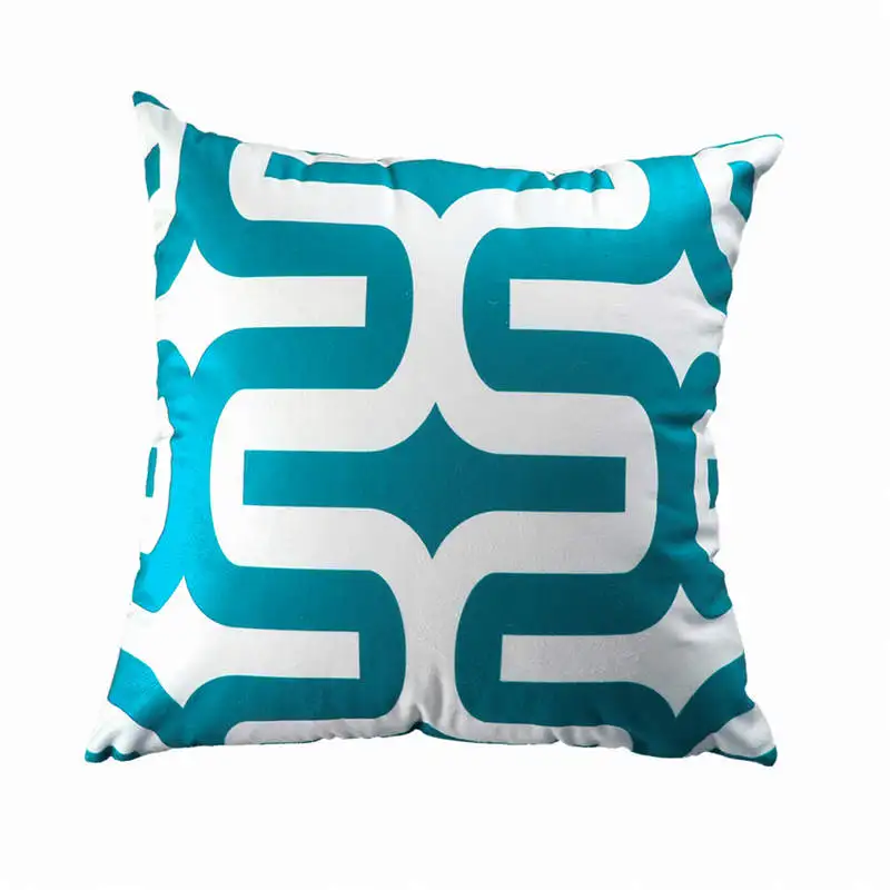 Topfinel геометрические чехлы для подушек Декоративные Чехлы для подушек подушки для дивана сиденья автомобиля из микрофибры подушки для домашнего декора - Цвет: Teal-E