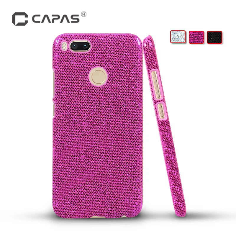 

Cover for Xiaomi Mi A1/ Mi 5X Case Original CAPAS Hard PC 3D Carbon Fiber Phone Case for Xiaomi MiA1 Bling Cover Shockproof