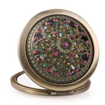 

Mini Round Double-sided Folding Cosmetic Makeup Purse Mirror Pocket Mirror Cosmetic Pocket Mirror Portable Pocket Make Up Beauty