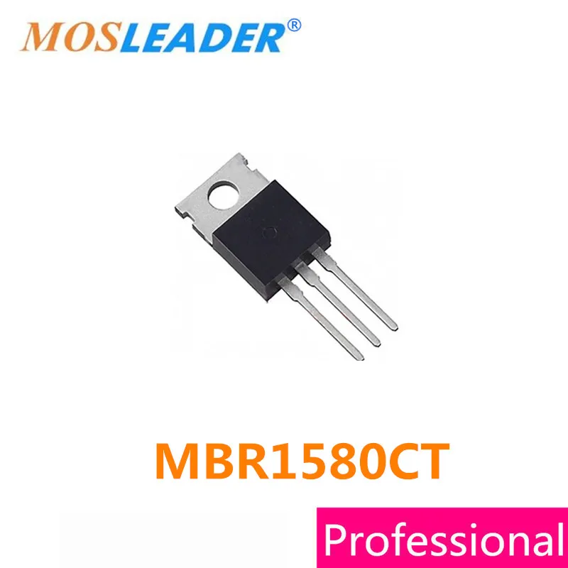 

Mosleader MBR1580CT TO220 50 шт. MBR1580C MBR1580 15A 80 в высокое качество