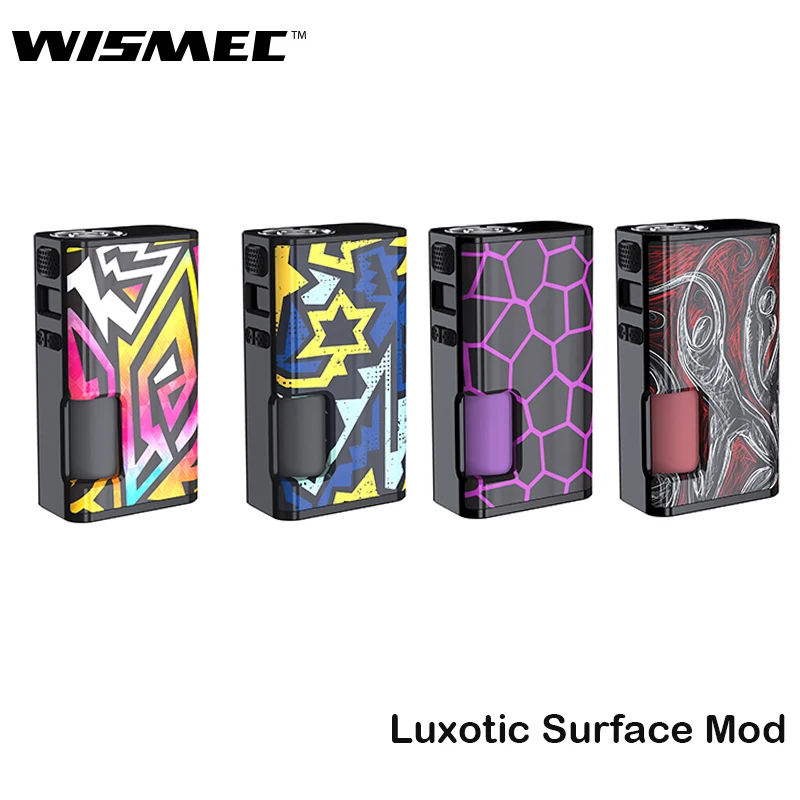 

Original Wismec Luxotic Surface Mod Box Kit Squonk Mod 80W With 6.5ml Bottle Support Kestrel Atomizer Electronic cigarette Vape