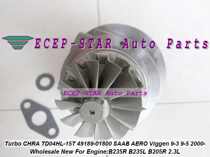 Turbo CHRA TD04HL-15T 49189-01800 SAAB AERO Viggen 9-3 9-5 00- B235R B235L B205R 2.3L (4)