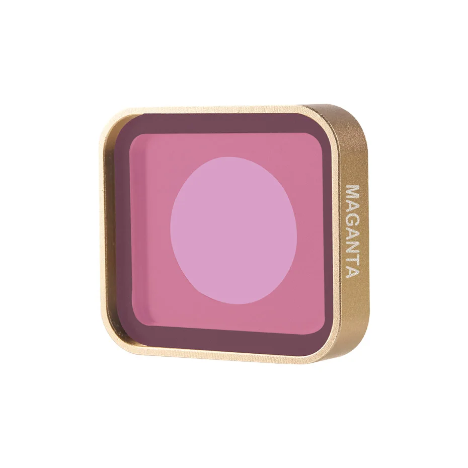 Magenta Hero5/6/7 фильтр для экшн-камеры красный/желтый/пурпурный/UV/CPL/ND 4 8 16 32 набор фильтров для GoPro Hero 5 6 7 черный оптический стеклянный объектив - Цвет: Magenta