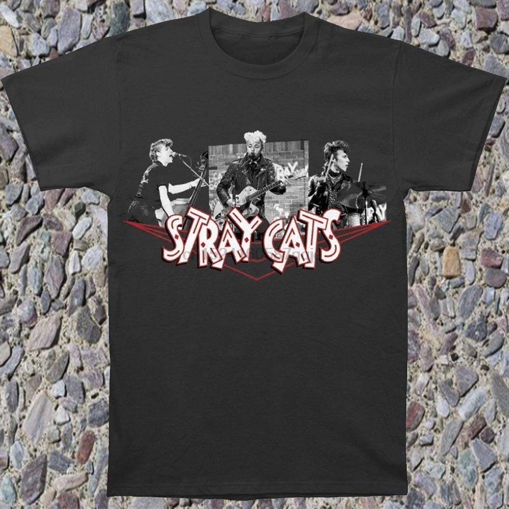 Бродячие кошки мужские фото футболка с коллажем Slim Fit T-Shirt | Мужская одежда