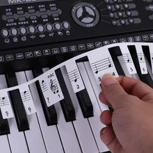 Transparent Piano Sticker 88 Key Piano Keyboard Sticker Electronic Keyboard 88 Key Piano Stave Note Sticker For Piano Keys 8 piano