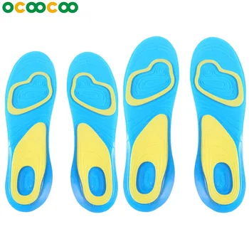 

1 Pair Silicone Anti-Slip Gel Soft Sport Insole Cushion Pad Orthotic Arch Support Massaging Shoes Pads Foot Care for Man Women