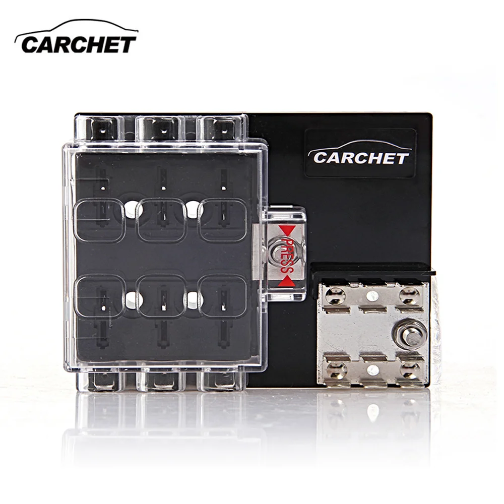 Carchet universal fuse box board way block circuit